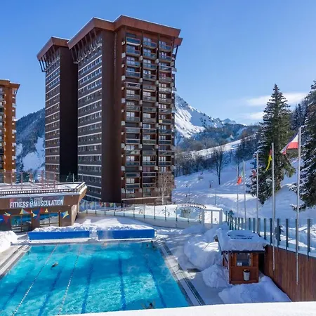 Appartement Avec Balcon Au Pied Des Pistes De Ski Villarembert Buitenkant foto